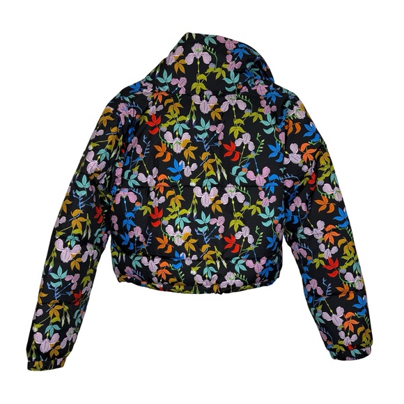 ✨🌸 Rowley Roxy Floral Cropped Puffer Jacket DryFlight 10K Size M 🌸✨ - Picture 3 of 4